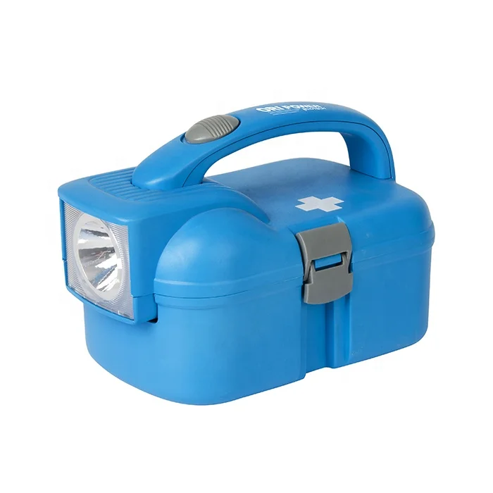 Portable Waterproof torch First aid kit with flashlight for outdoor car or travel