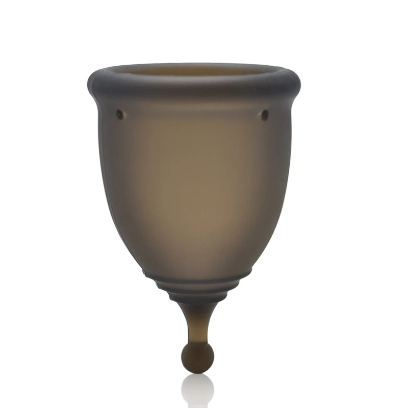 Wholesale menstrual cup 100% Medical Silicone And Black Reusable for Women Custom Menstrual Cup
