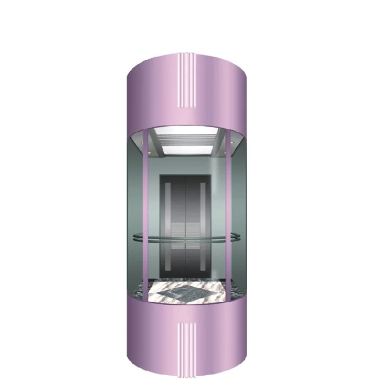 Diamond Capsule Sightseeing Outdoor Glass Lift Panoramic Elevator