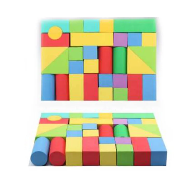 Wholesale Safe and Eco-friendly DIY Toy Foam Building Blocks Xxl for Kids Toys Foam Bricks Set Life Soxe EVA 32 Pieces 30 Unisex