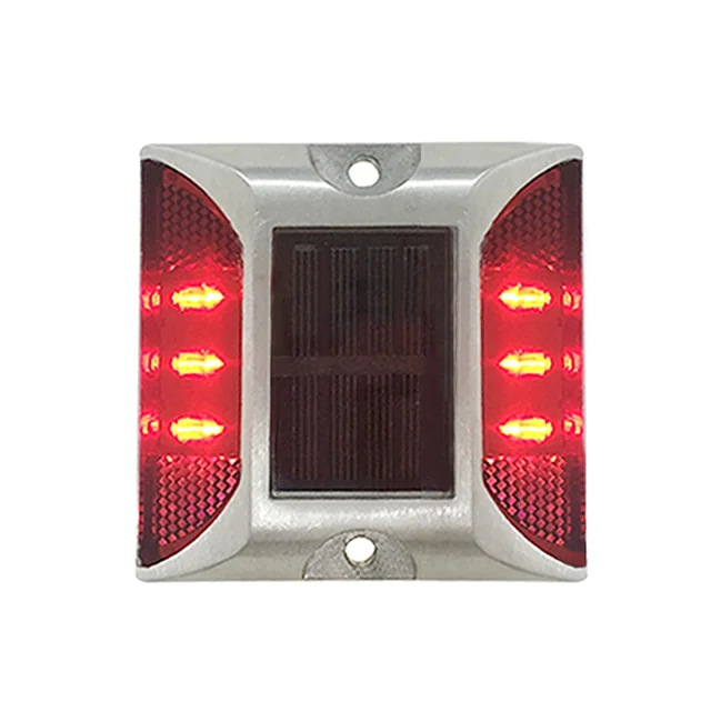 Highway LED Lamp Aluminum Outdoor Waterproof  Solar Powered Road Stud Light