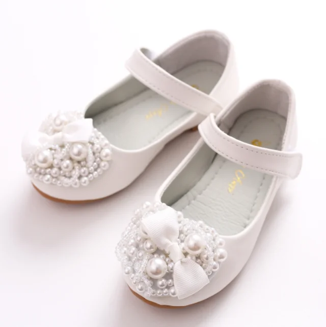cy10514a Children Shoes Manufacturer Fashion Party Performance Shoes Bow Leather Girls Princess Shoes