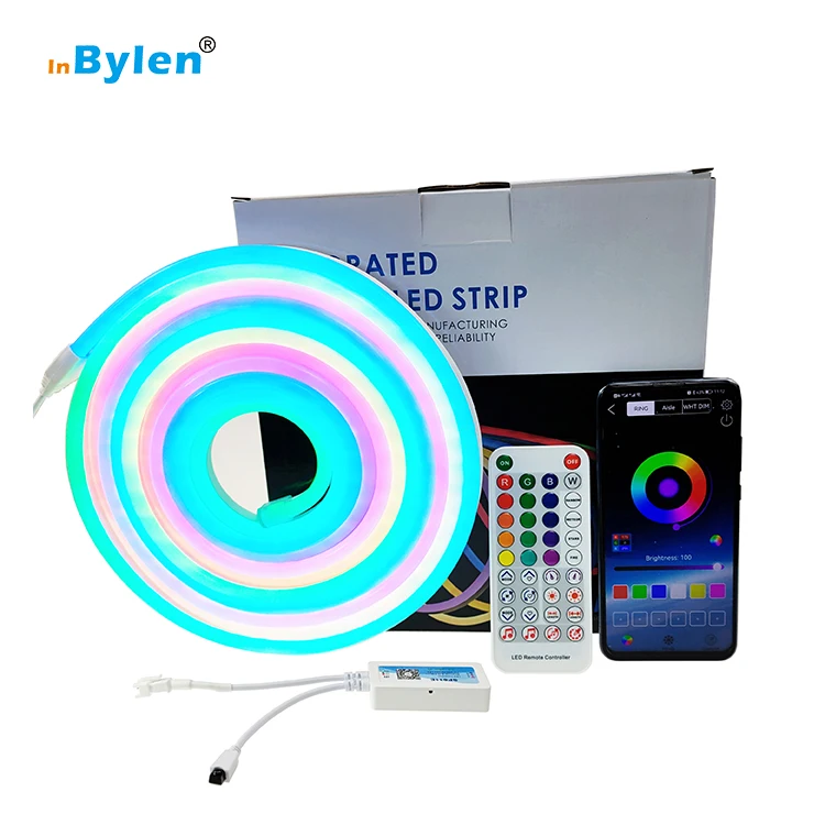 RGB LED neon flex 5M PVC addressable 5050 LED RGB IP65 waterproof Neon flex Kit