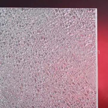 Colorful shining uv covered embossed textured polycarbonate embossed sheet