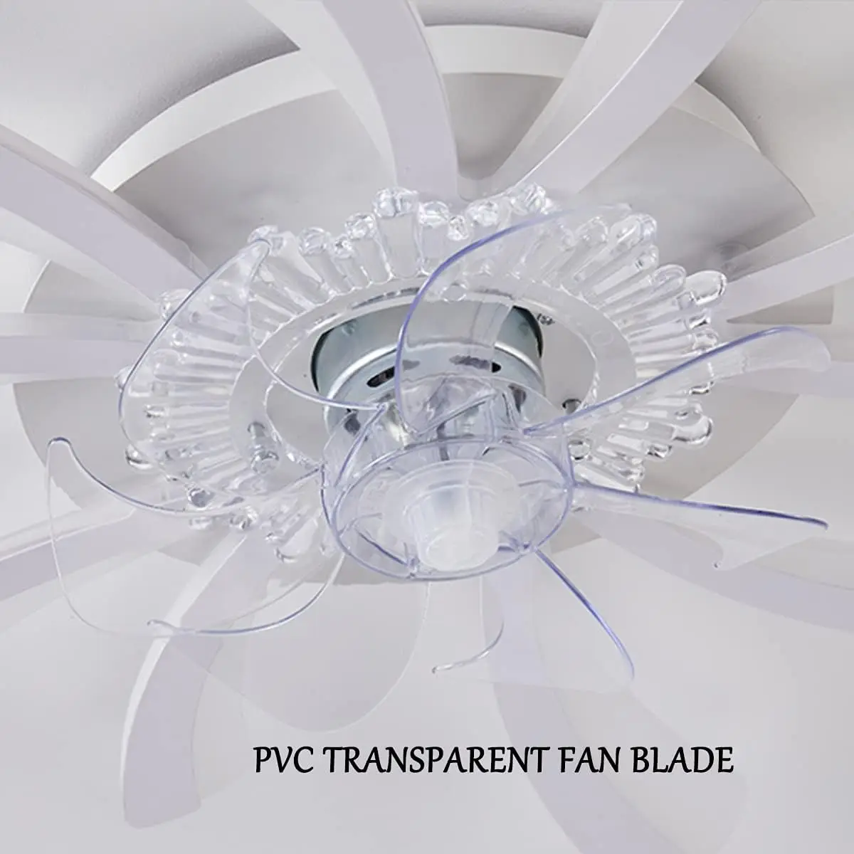 110V 220V led Ceiling fan with Remote Control for Living Room Ventilator Lamp Black Modern light with Ceiling Light Fan