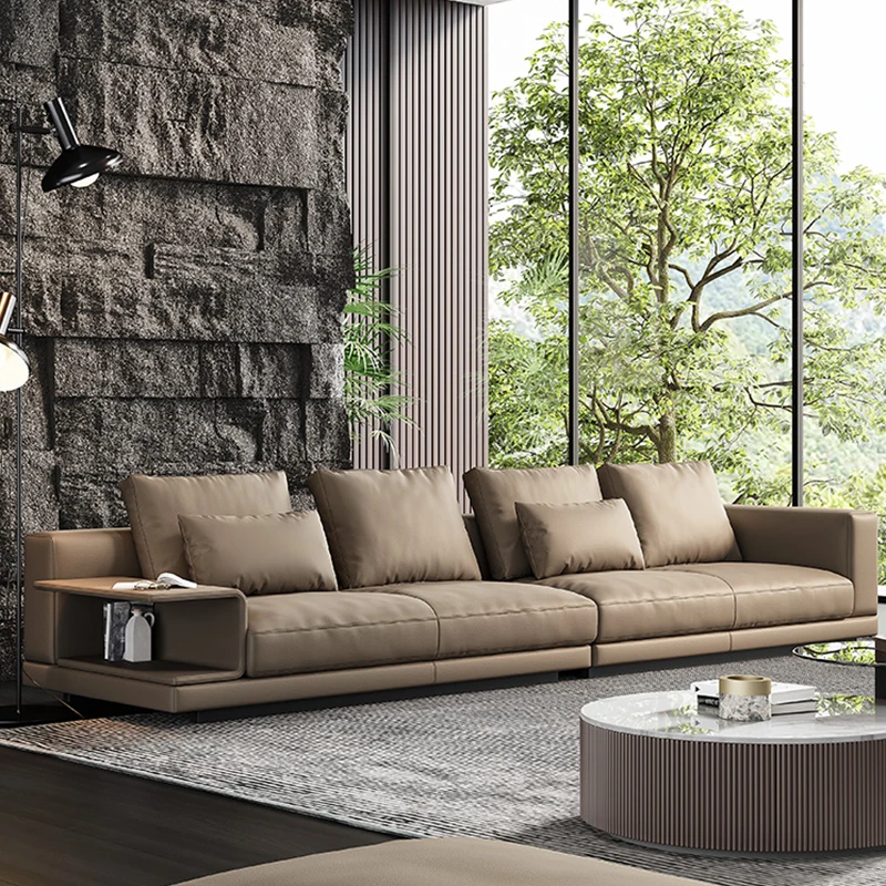 2023 set designs sofa modern genuine leather Minotti Connery sofa U I L shape sectional furniture sofa modern for homeluxury