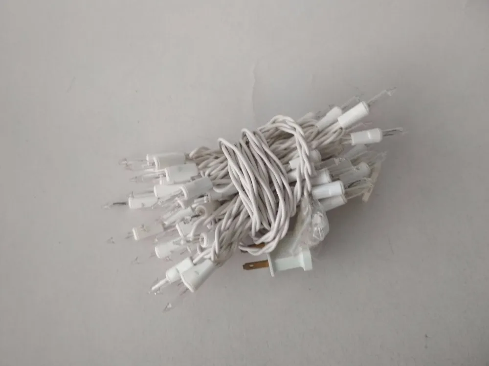 UL Guirlande Lumineuse oliday Christmas Outdoor Waterproof Decoration Basic Rubber cable wire String Light