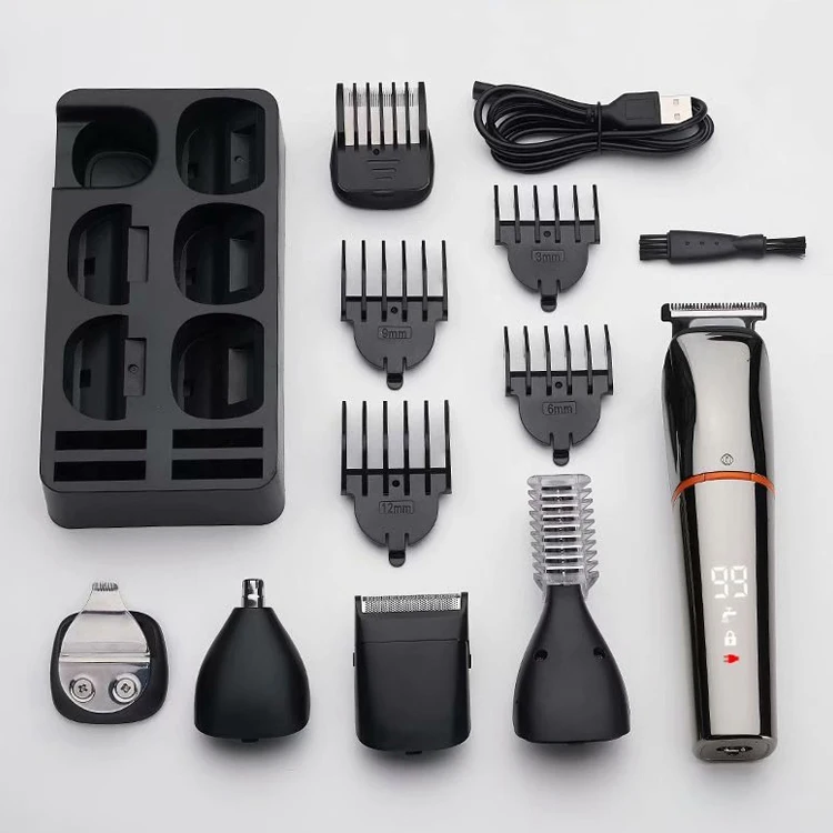 Professional Men Customized Multi Function Cordless Electric Rechargeable Geemy Hair Trimmer Buy New Hair Clipper Set