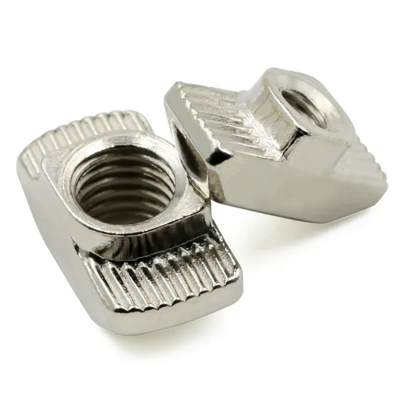 M3/M4/M5*10*6 For 20 Series Slot T-nut Sliding T Nut Hammer Drop In Nut Fasten Connector 2020 Aluminum Extrusions HW109