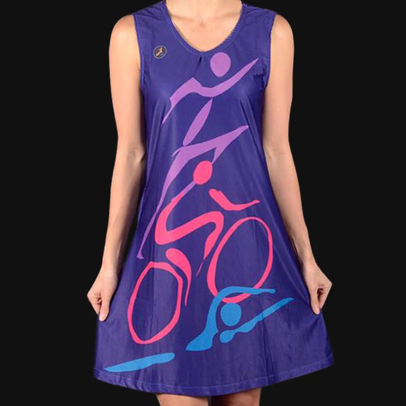 Summer Women's Sleeveless Sports Dresses Fashion Women's Casual Sports Dresses