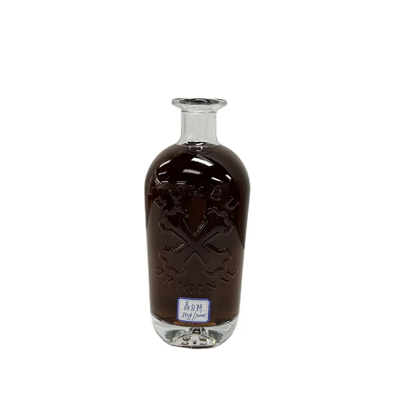 New Design Pirate King Captain Bumbu Original Unique Clear Drink Rum Whisky Brandy Spirit Glass Bottles