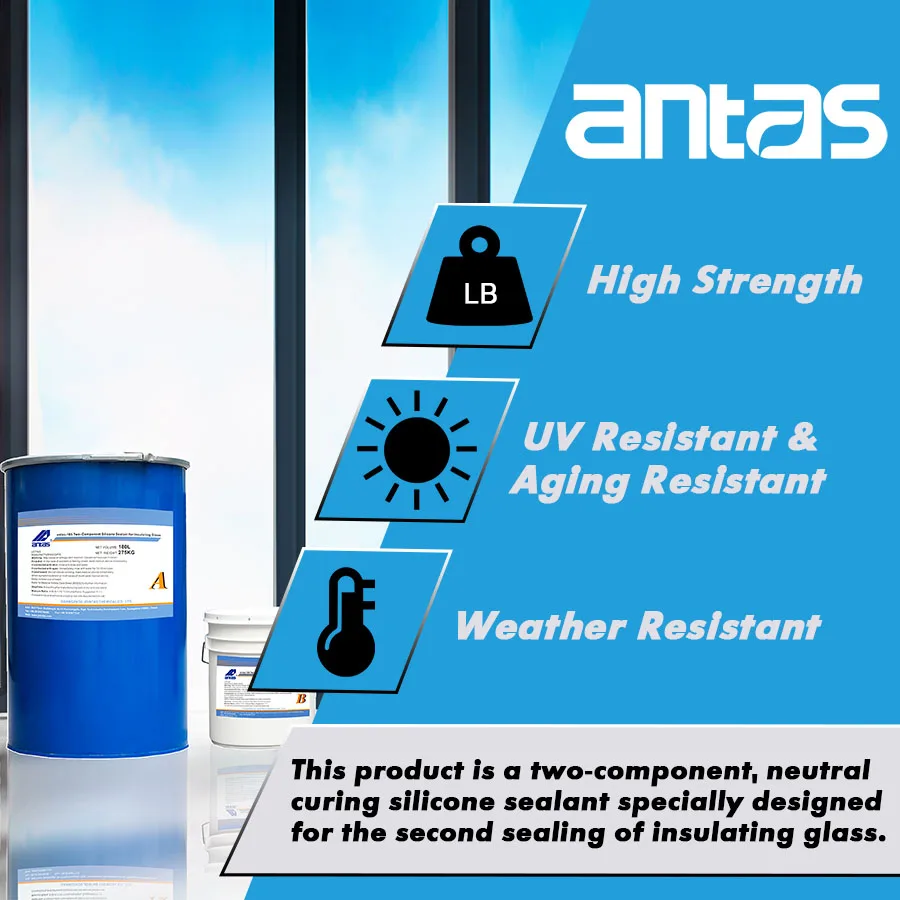 Antas high quality drum packing two component structural silicone sealant