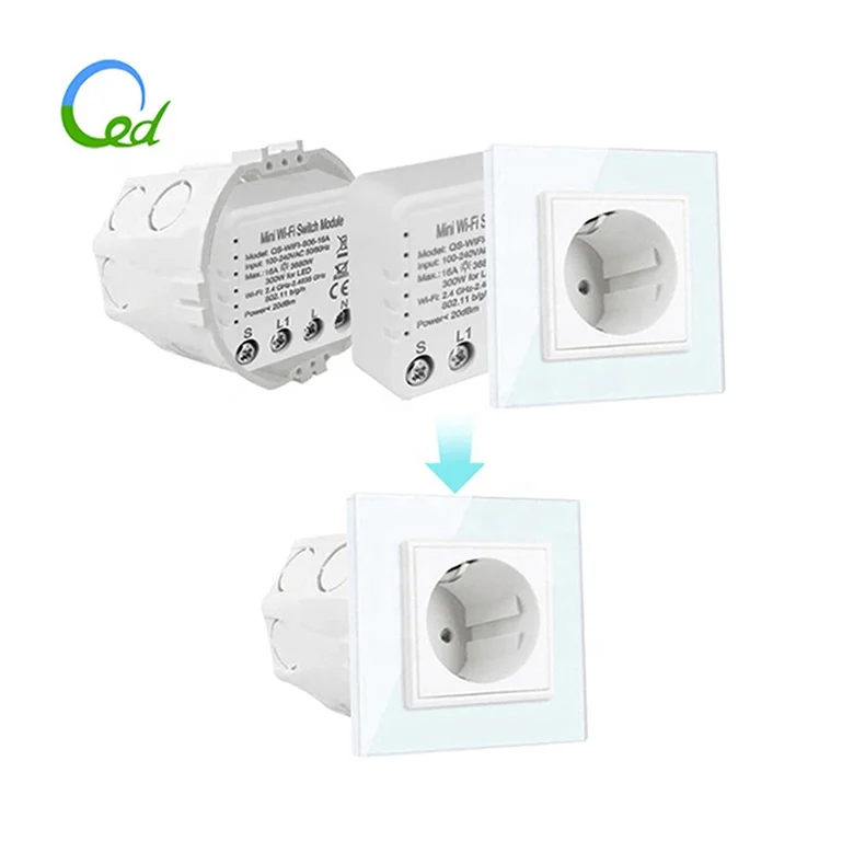16A 100-240V Wifi Remote Control Smart Light ON-OFF Wireless Switch Intelligent Module