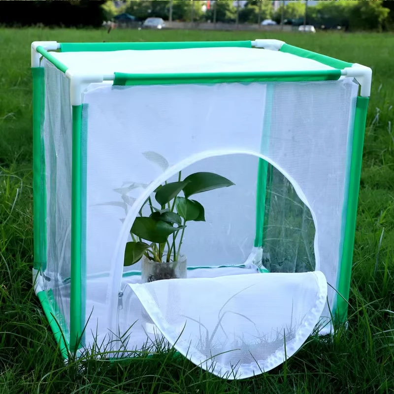 Joysing Insect Cage Collapsible Mosquito Net Cage Insect Net Cage Fiberglass Tube Frame
