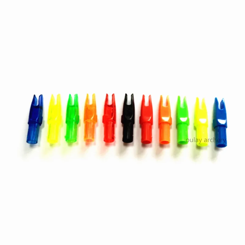 bow and arrows  6.3mm super nock  inserted plastic nocks for archery fiberglass arrows and carbon arrows hunting and shooting