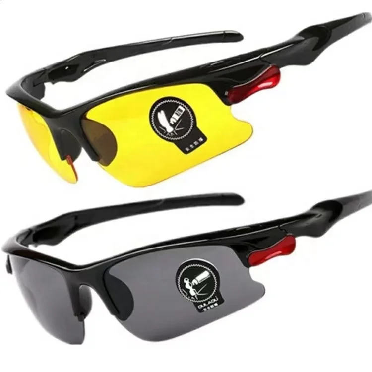 2024 New Polarized Sports Men Sunglasses Road Cycling Glasses Riding Protection Goggles Night Vision Glasses