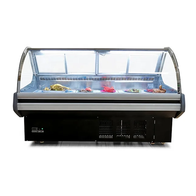 Green Health deli case refrigerator commercial fridge display meat dishes snack food