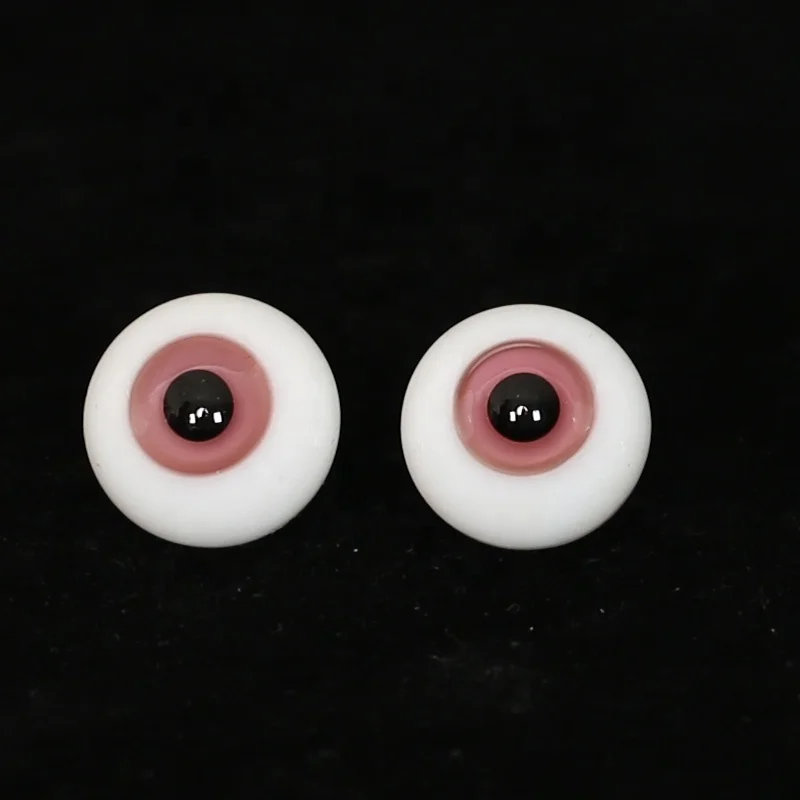 Оптовая продажа 18 мм мяч шарнирные куклы средства ухода для век Производство красивые стеклянные Bjd куклы глаза