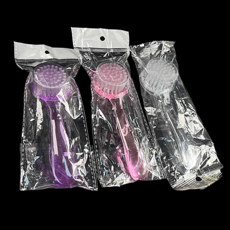 Professional Polish Long Handle Powder Acrylic Soft Scrub Cap Skin Remove Art Dust Manicure Brush Nail Cleaning Plastic Tools