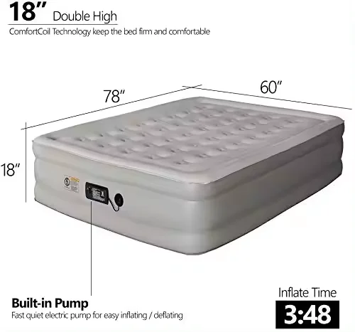 Hot selling high quality inflatable high elasticity portableOutdoor Camping Bed Folding Air Cushion air mattress