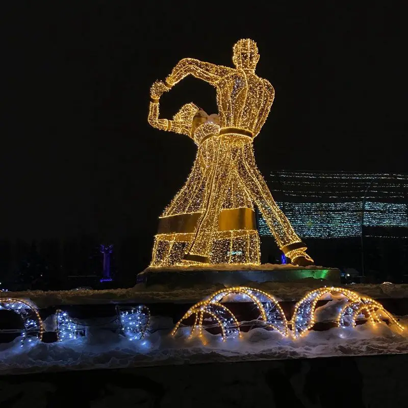 Белый Ангел изображение 3D Открытый Акриловый светодиодный Рождественский Декор мотив