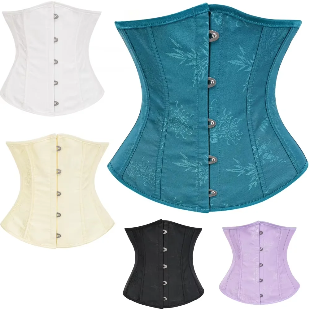 2024Y S-2XL Vintage Court Corset Belt for Women Bustier Renaissance Underbust Bodice for Party