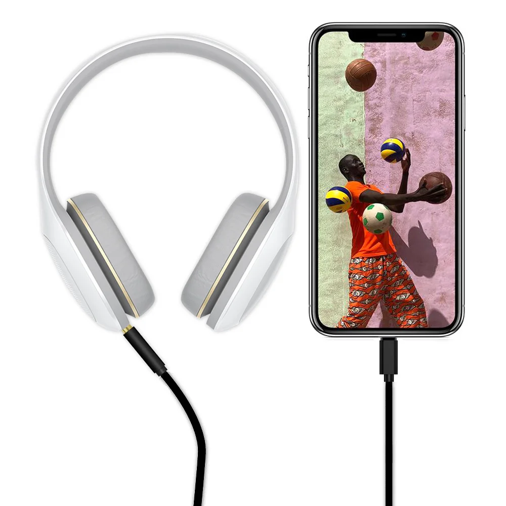 2021 dropshipping 1M For Lightning to 3.5mm Audio jack Adapter Male AUX Headphone Cable Car Converter for iPhone 7 8 XR XS 1112