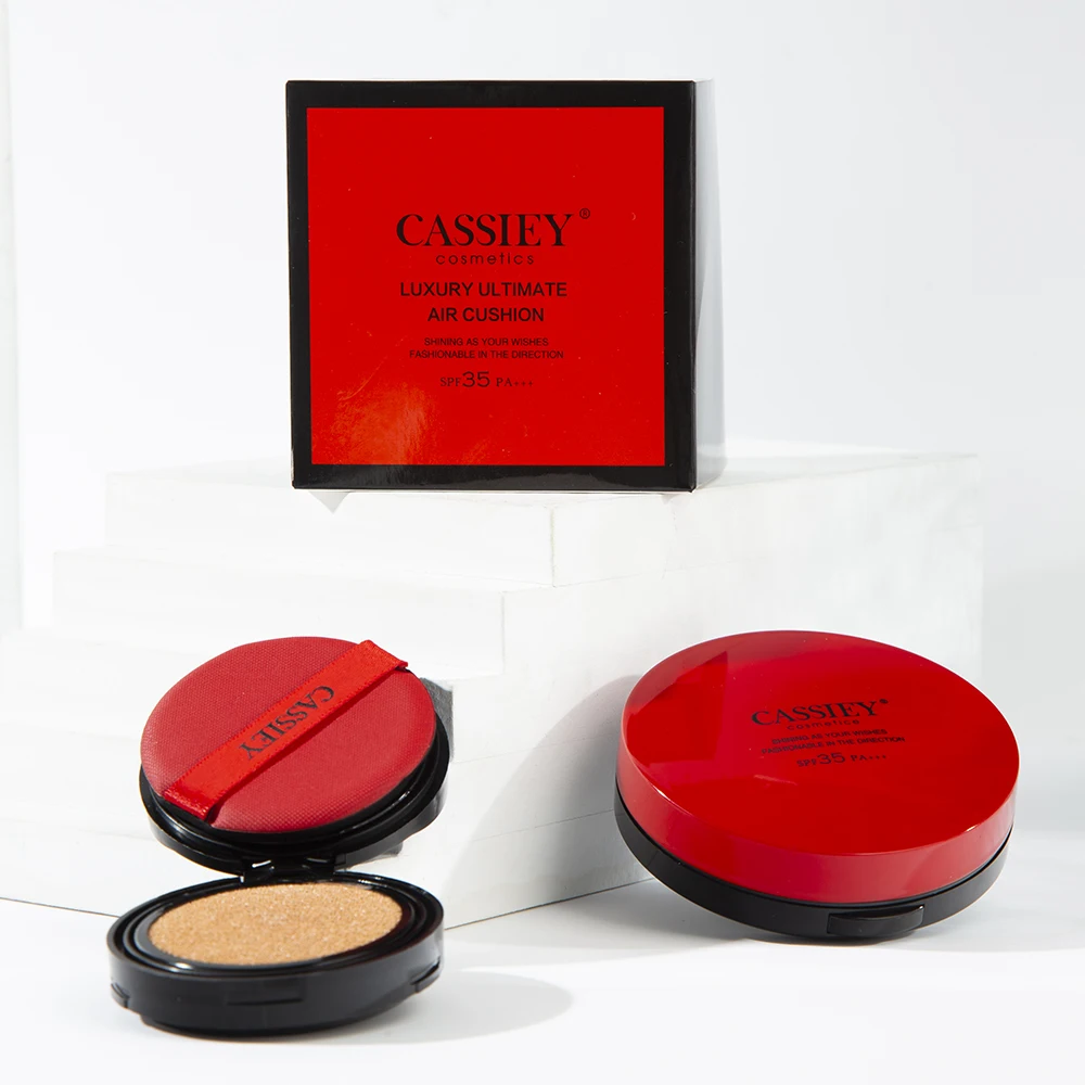 OEM Factory Supply Korean Cosmetics Makeup Air Cushion Sunscreen SPF35 Moisturizing Long Lasting Foundation BB&CC Cream