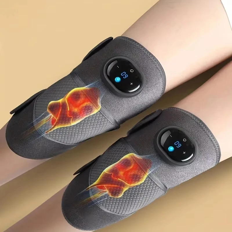3 in 1 Knee Heating Massager Air Compression Wrap Knee Shoulder Digital Kneading Pain Relief Infrared Heat Therapy Knee Massager