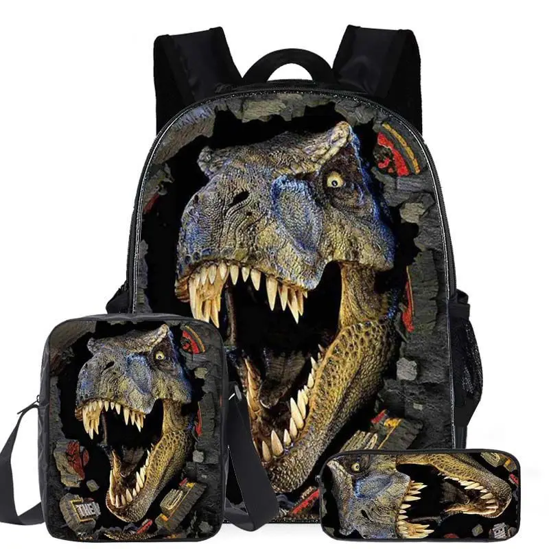 Wholesale/Customized Printing Kids Dinosaur Backpack Sets, Customized School Backpack,Dinosaurs Shoulder Bags