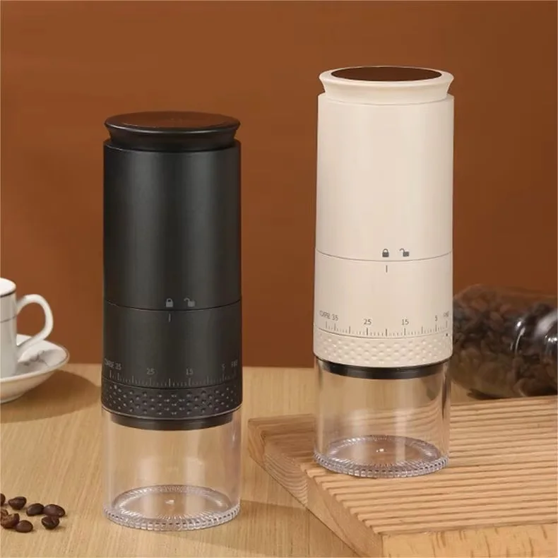 Electric Burr Coffee Grinder for Traveling Rechargeable and Cordless with 38 Adjustable Grind Settings Stainless Steel Burr Mill