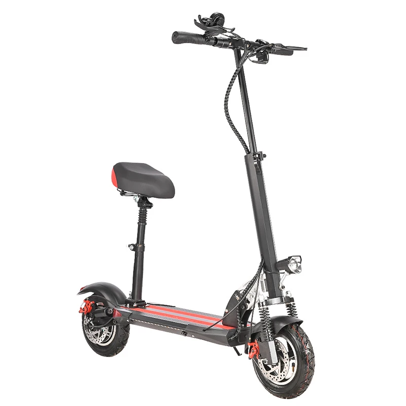 Electric Scooter Manufacturer 800W 36V 8AH 2 Wheels Waterproof Foldable Anti-theft Disc Brake with Seat for Adults and Youth
