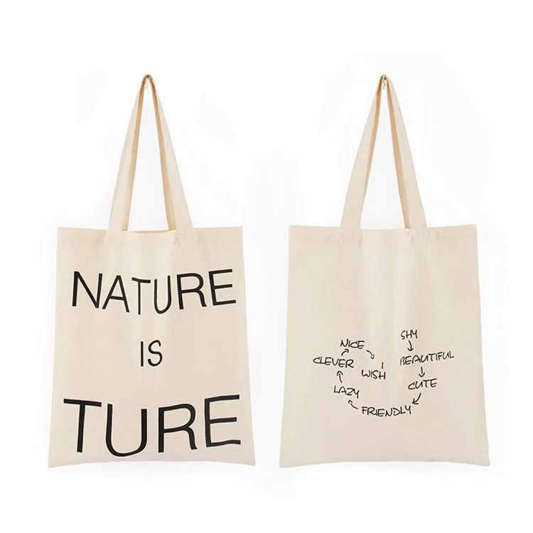 CG071 Custom logo canvas handbags cotton shopping tote bags eco friendly