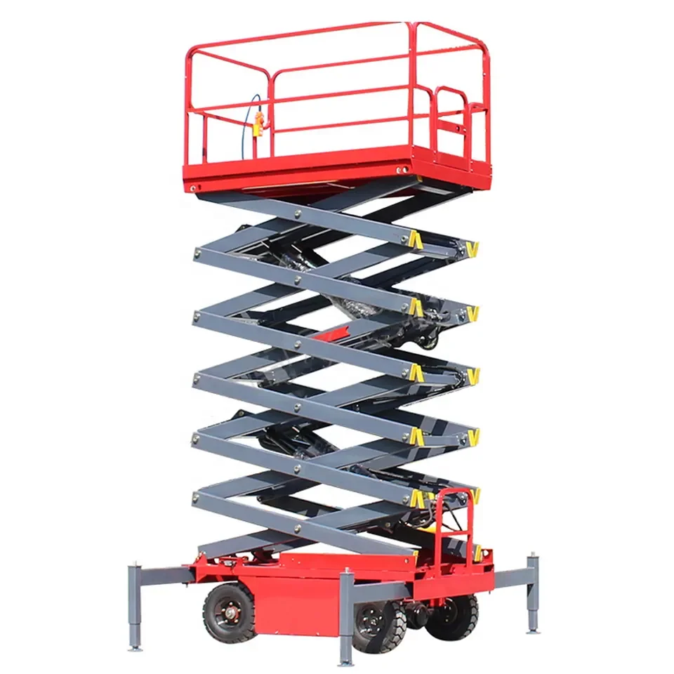 Лидер продаж китайский завод электрические ножницы переменного тока подъемная платформа алюминиевая одинарная двойная Тройная мачта дизельный двигатель Электрический