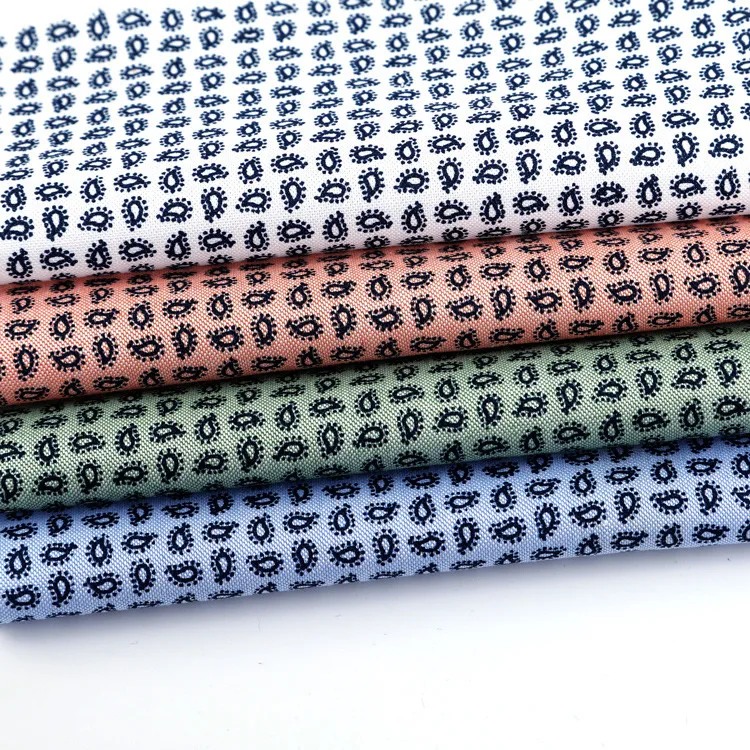 
yongteng cotton yarn dyed oxford cotton print fabric price per yard for shirt 