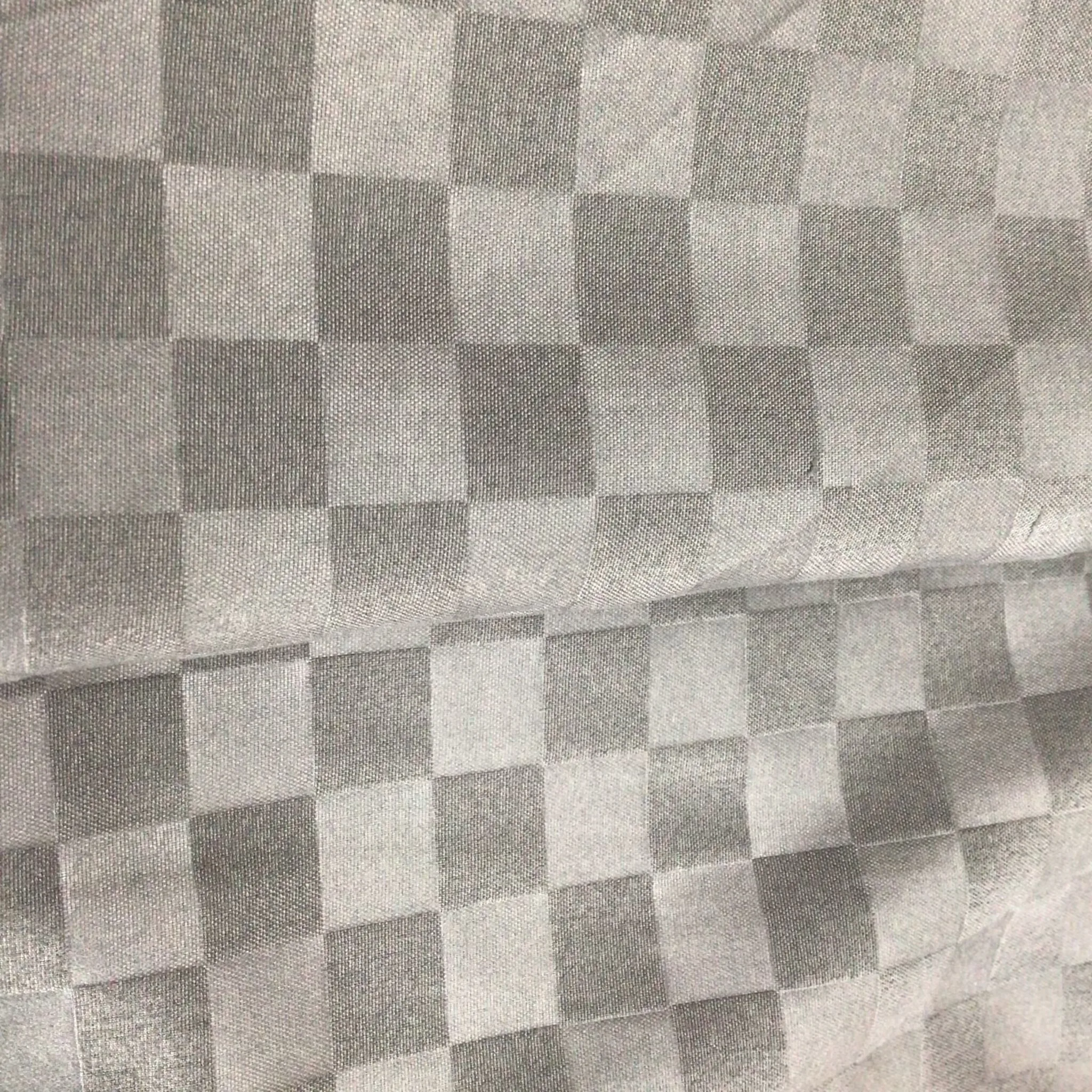Home textiles microfiber bedsheet fabric 100% polyester plaid embossed fabric for bedding set and pillow case
