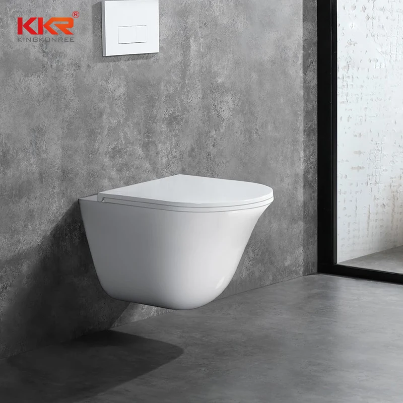 European rimless square hotel ceramic back to wall mounted hanging wc bathroom matt white wall hung toilet