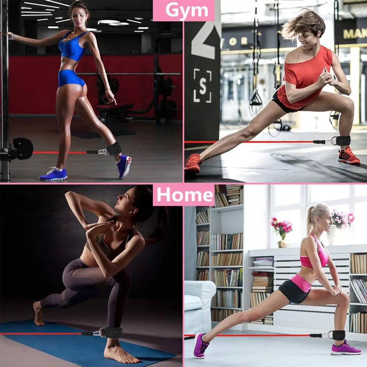 Different Level Tension Fitness Resistance Bands Professional Taekwondo Training Ankle Pull Rope Elastic Bands