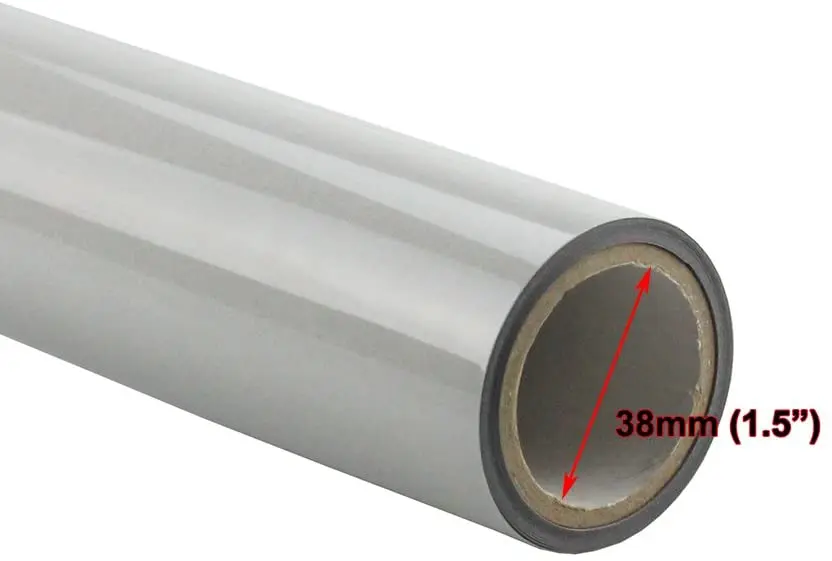1M*50M PES Material Customized Iron On Silver Visibility Reflective LOGO Heat Transfer Vinyl Roll