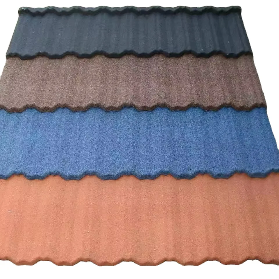 Factory direct sell  Stone coated metal roofing system Metro tile for roofing