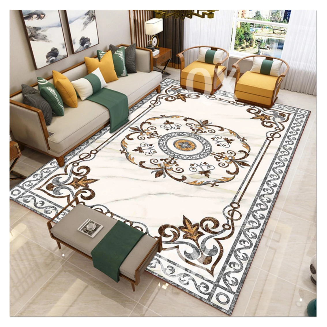 Factory Custom Flooring Rug Alfombras Living Small Bedroom Carpets 3D Carpets Rugs