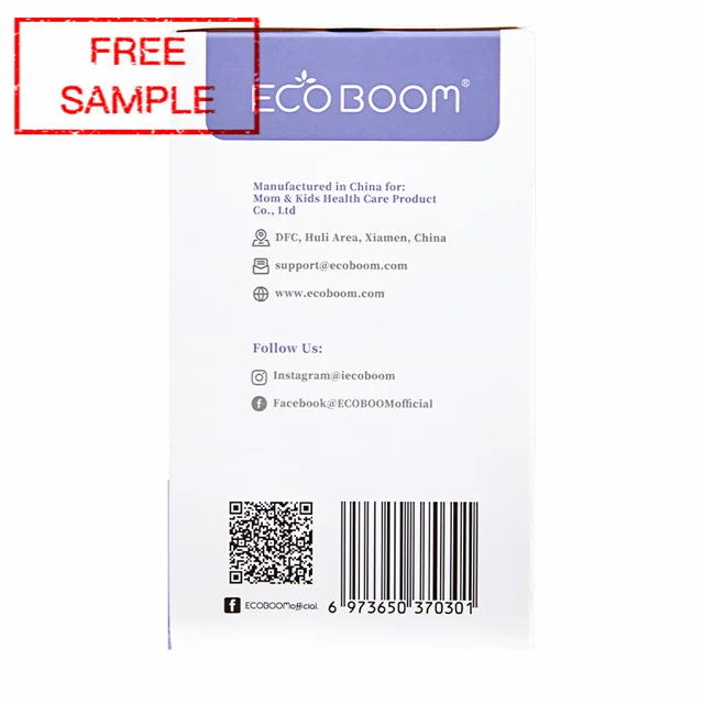 ECO BOOM eco friendly sustainable nature flushable teenage women ultra thin import brand menstrual pads