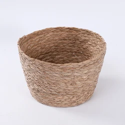 Professional Factory Custom Woven Baby Changing Hand Made Natural Seagrass Market Basket