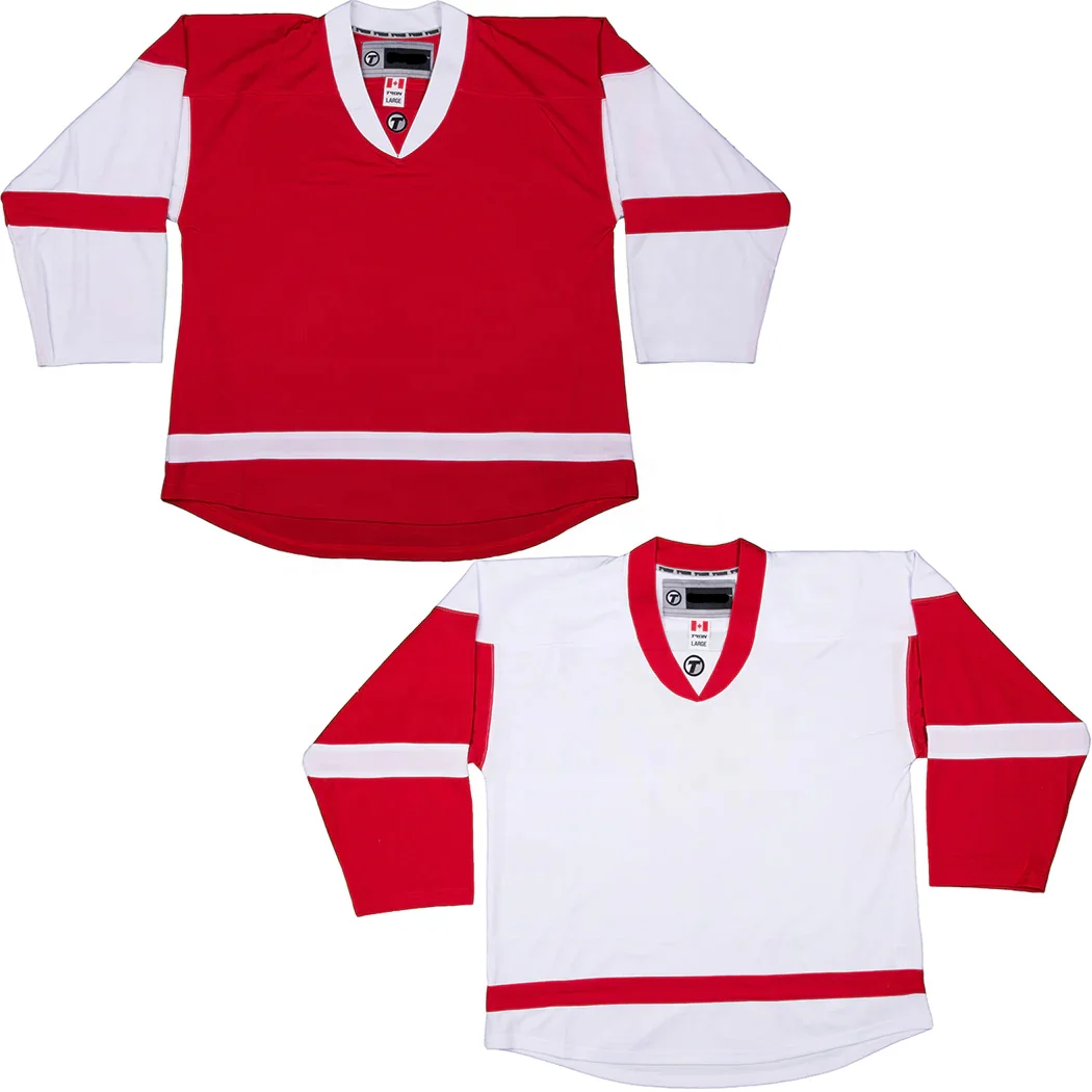 ice hockey uniform Top Quality  Embroidery  Custom Team Ice Hockey sweater  Customized DETROIT RED WINGS HOCKEY JERSEY