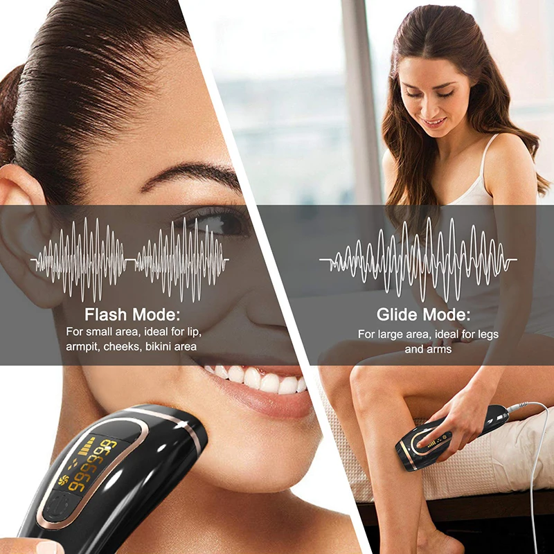 
Professional Permanent IPL Hair Removal Laser Epilator For Women 999999 Flash LCD Display Bikini Ipl Laser Hair Removal Machine 