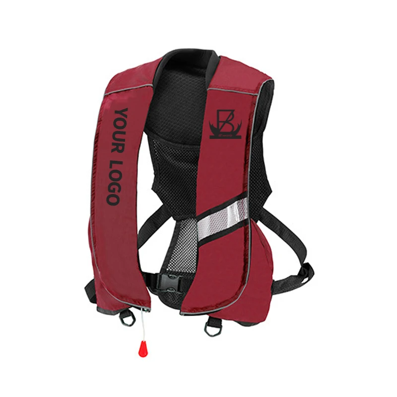 Factory High Buoyancy Manual Inflatable Oxford Life Jacket Vest