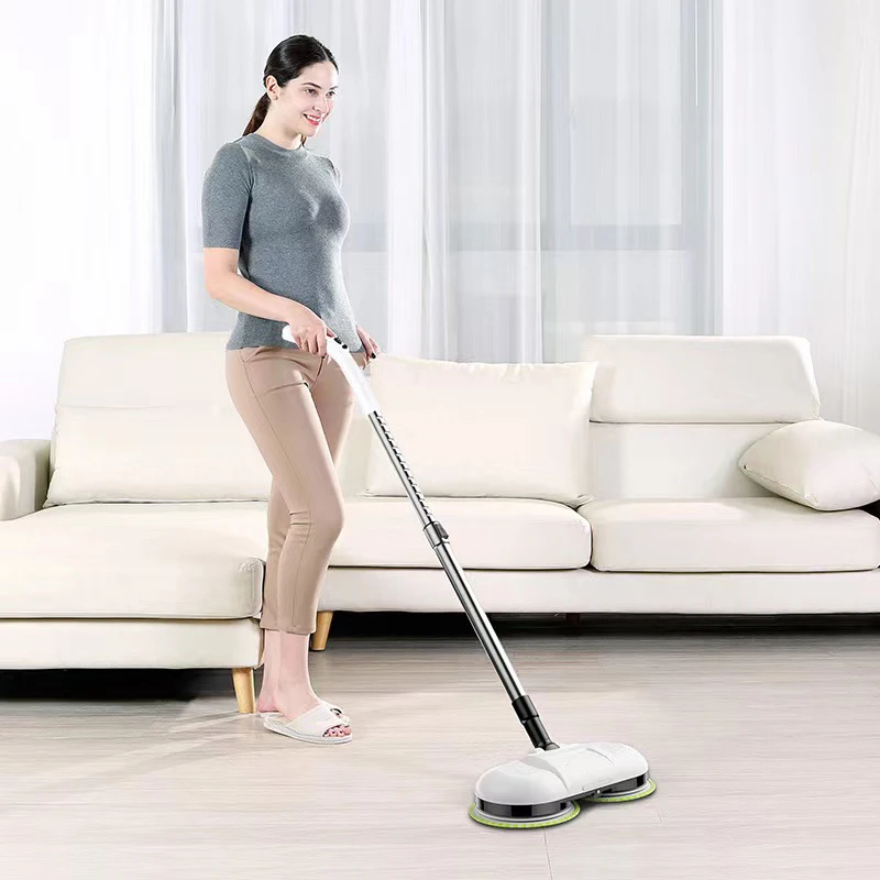 New Arrival!! Hign Quality Handheld Wireless Electric Automatic Dual Spinning Spraying Floor Cleaning Electric Mop