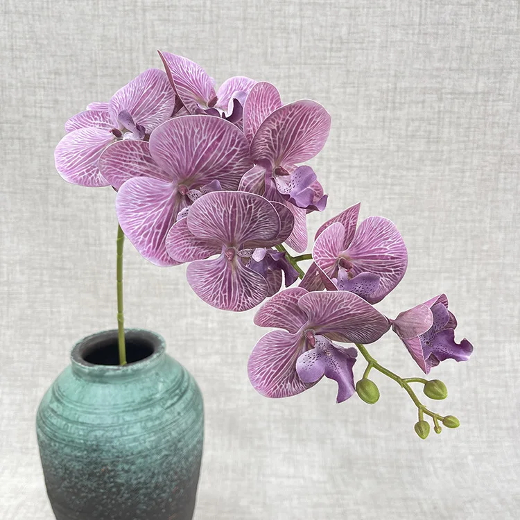 2023 Silk Butterfly Orchids Plant White Phalaenopsis Orchid Centerpiece Flower for Wedding Decoration