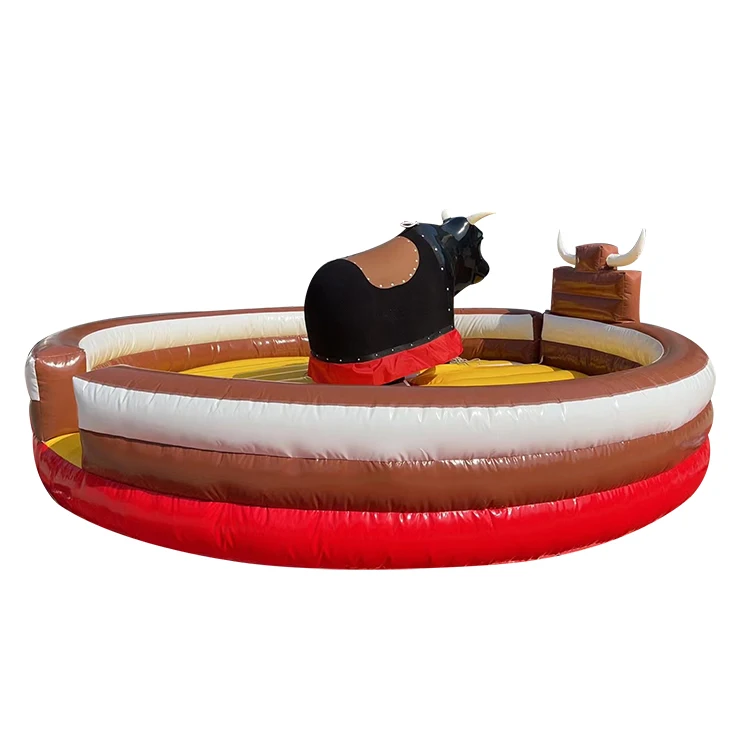 Spain crazy electric inflatable game adults mechanical ride  rodeo bull riding machine for sale