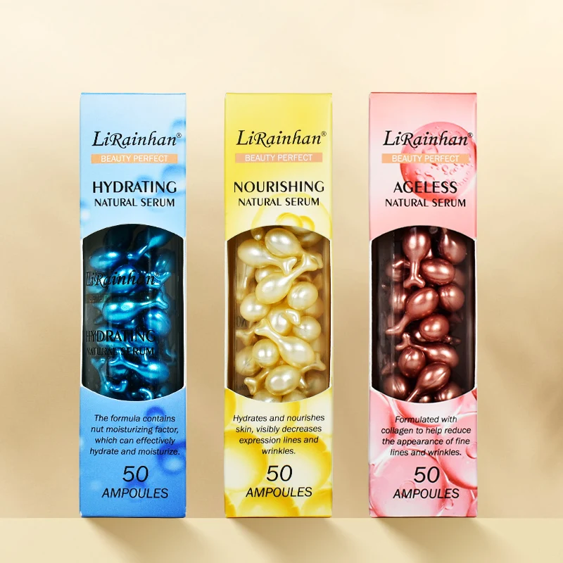 Placenta Capsules Face Serum Resist Early Aging Whitening Essence Hydrating Firming Skin Repair Essence Cosmetics